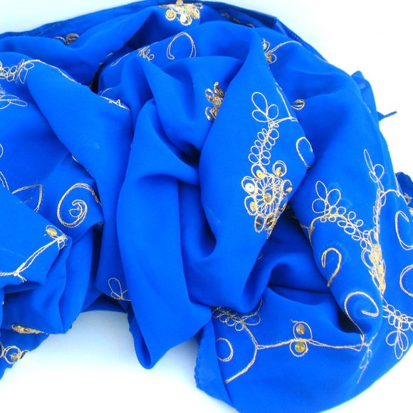 Beautiful - Vintage Sari - Material - Embellished - Picture 6 of 8